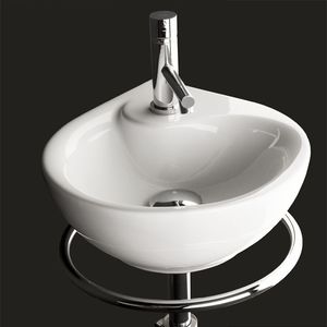 lavabo sospeso altre forme in porcellana moderno