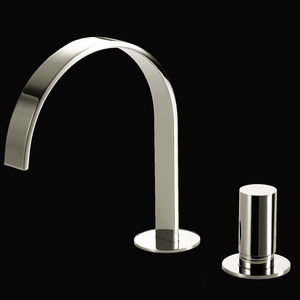 miscelatore per lavabo / in ottone cromato / da bagno / 2 fori