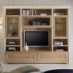mobile TV moderno / in legno