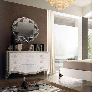 cassettone in stile / in legno / in legno laccato / bianco
