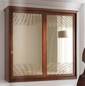 armadio classico / in legno / in legno laccato / a porte scorrevoli