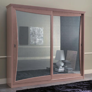 armadio classico / in legno / in legno laccato / con porta scorrevole