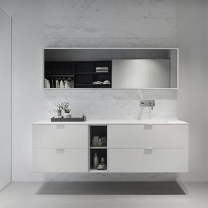 mobile lavabo sospeso / in laminato / in metallo / in resina