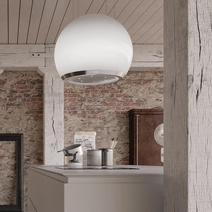 cappa a isola / design originale / con illuminazione integrata