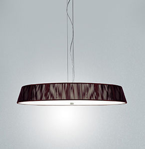 lampada a sospensione / moderna / in tessuto / alogena