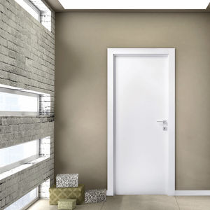 porta da interni / battente / in legno / acustica
