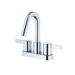 miscelatore doppio comando per lavabo / da appoggio / in metallo / da bagno