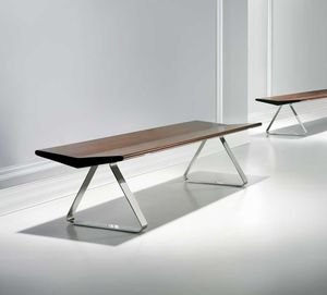 panca moderna / in legno / in metallo / in laminato