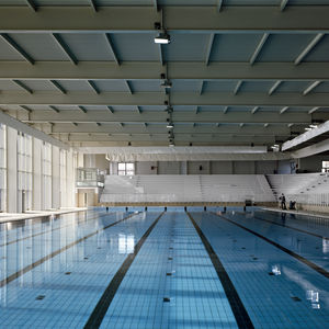 piastrella per piscina / per pavimento / in gres porcellanato / satinata