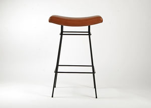 sgabello da bar moderno / in pelle / in metallo / contract