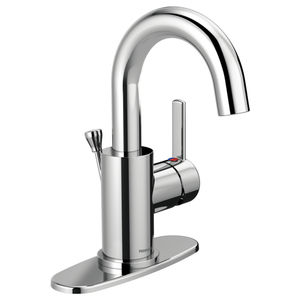 miscelatore per lavamani / in metallo cromato / da bagno / 1 foro