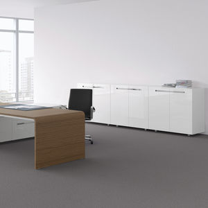 armadio classificatore basso / impiallacciato in legno / in laminato / con sportello battente