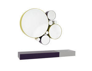 consolle moderna / in legno / rettangolare / da parete