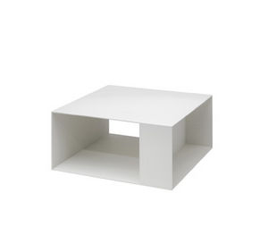 tavolino basso moderno / in alluminio / rettangolare / da interno