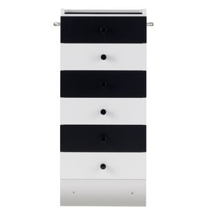 cassettiera design Bauhaus / in metallo / in legno laccato brillante / in legno laccato