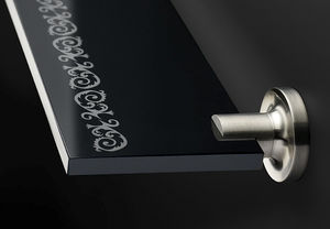 scaffale a muro / moderno / in ottone cromato / in ottone placcato oro