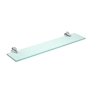 mensola / moderno / in ottone cromato / in vetro