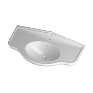 lavabo da incasso / ovale / in ceramica / moderno
