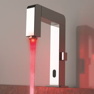 miscelatore per lavabo / in metallo cromato / in ottone cromato / elettronico