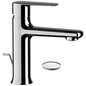 miscelatore per lavabo / in ottone cromato / da bagno / 1 foro