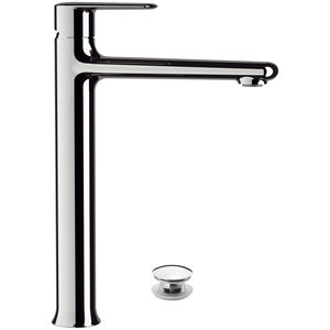 miscelatore per lavabo / in ottone cromato / da bagno / 1 foro