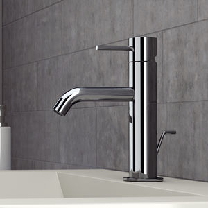 miscelatore per lavabo / in ottone cromato / da bagno / 1 foro