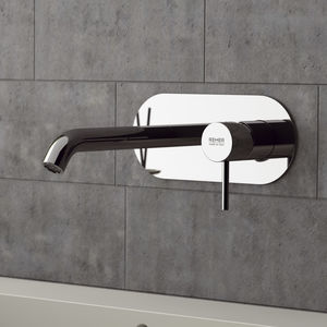 miscelatore per lavabo / da incasso / in ottone cromato / da bagno