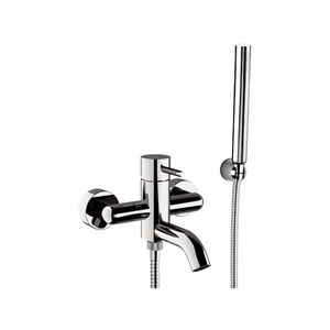 miscelatore da doccia / per vasca / da parete / in ottone cromato
