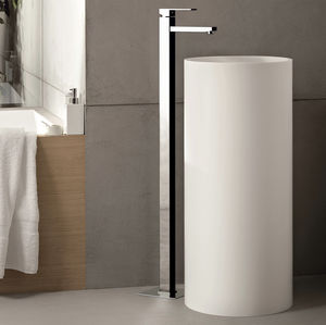 miscelatore per lavabo / a pavimento / in ottone cromato / da bagno