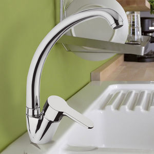 miscelatore in ottone cromato / da cucina / 1 foro
