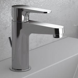 miscelatore per lavabo / in metallo cromato / in ottone cromato / da bagno