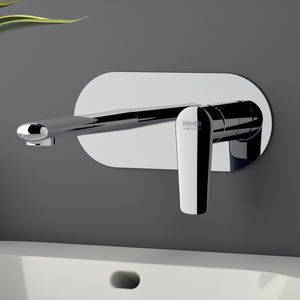 miscelatore per lavabo / da incasso / in ottone cromato / da bagno