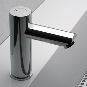 rubinetto per lavabo / per lavamani / da appoggio / in ottone cromato