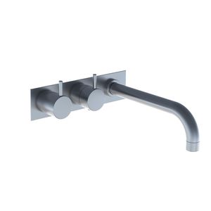 miscelatore per vasca / da incasso / in ottone / in acciaio inox