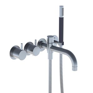 miscelatore per vasca / da incasso / in metallo / termostatico