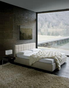 letto standard / matrimoniale / moderno / imbottito