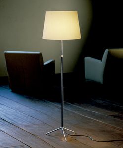 lampada da terra / moderna / in metallo / in tessuto