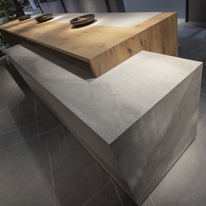 piano di lavoro in gres porcellanato / da cucina / da bagno / da esterno