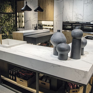 piano di lavoro in gres porcellanato / da cucina / da bagno / da esterno