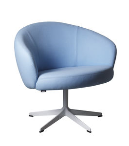 poltrona moderna / in tessuto / girevole / con base a stella