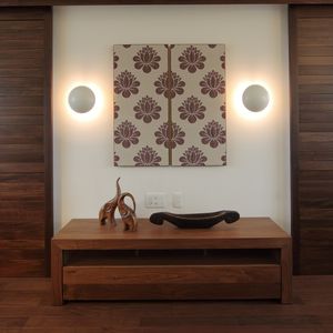applique moderna / in acciaio / rotonda / IP20