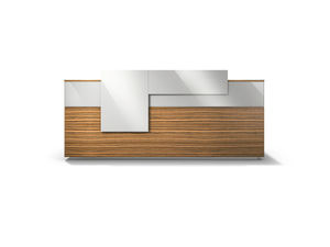banco reception d'angolo / modulare / in legno / in laminato