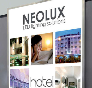 pannello in vetro per arredamento di interni / retroilluminato / decorato