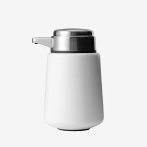 distributore di sapone da appoggio / in acciaio inox / manuale