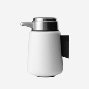 distributore di sapone contract / da parete / in acciaio inox / in plastica
