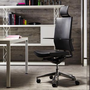 poltrona direzionale moderno / in tessuto / con rotelle / con base a stella