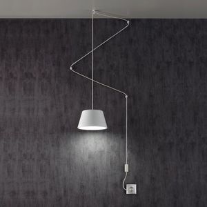 lampada a sospensione / design originale / in metallo / in vetro acrilico