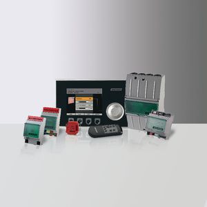 pannello di controllo per sistema domotico / per impianti di riscaldamento / per sistema di ventilazione / a muro