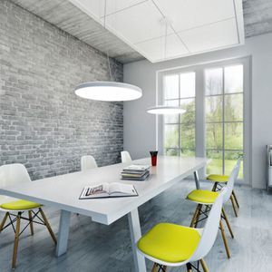 lampada a sospensione / moderna / in alluminio anodizzato / in vetro