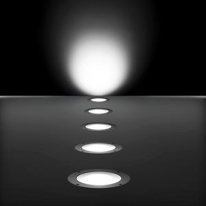 luce da incasso a pavimento / LED / tonda / quadrata